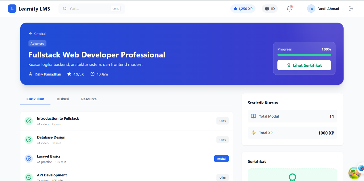 Virtual Intern LMS